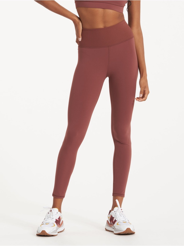 Vuori Studio Rib Legging In Cedar